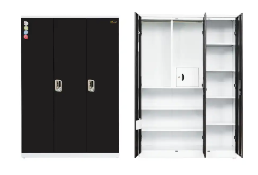 modern 3 door steel almirah designs