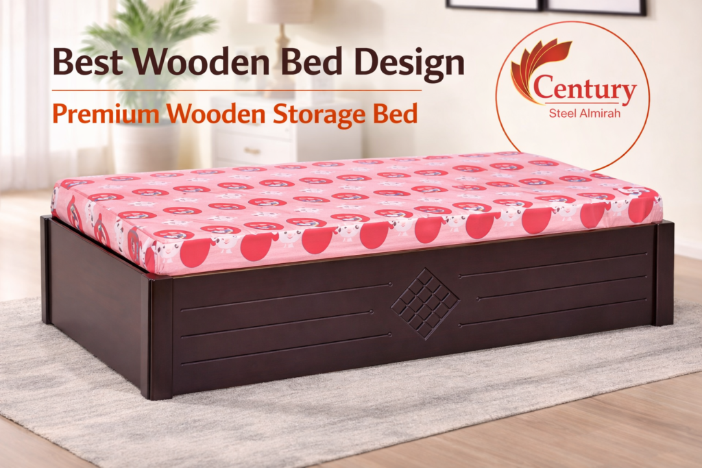 best wooden bed design with storage