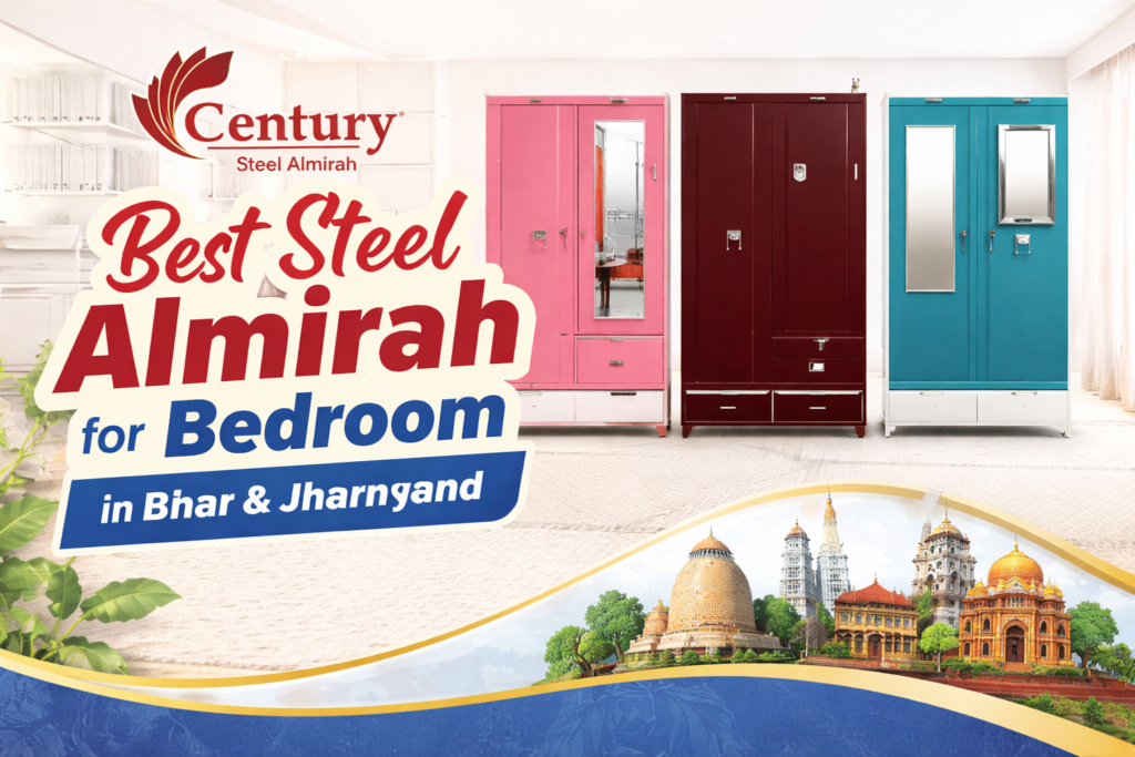 Perfect almirah for bedroom in Bihar and Jharkhand by Century Steel Almirah